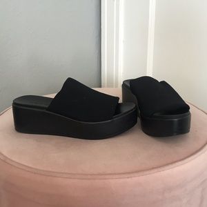 BEBE platform sandals